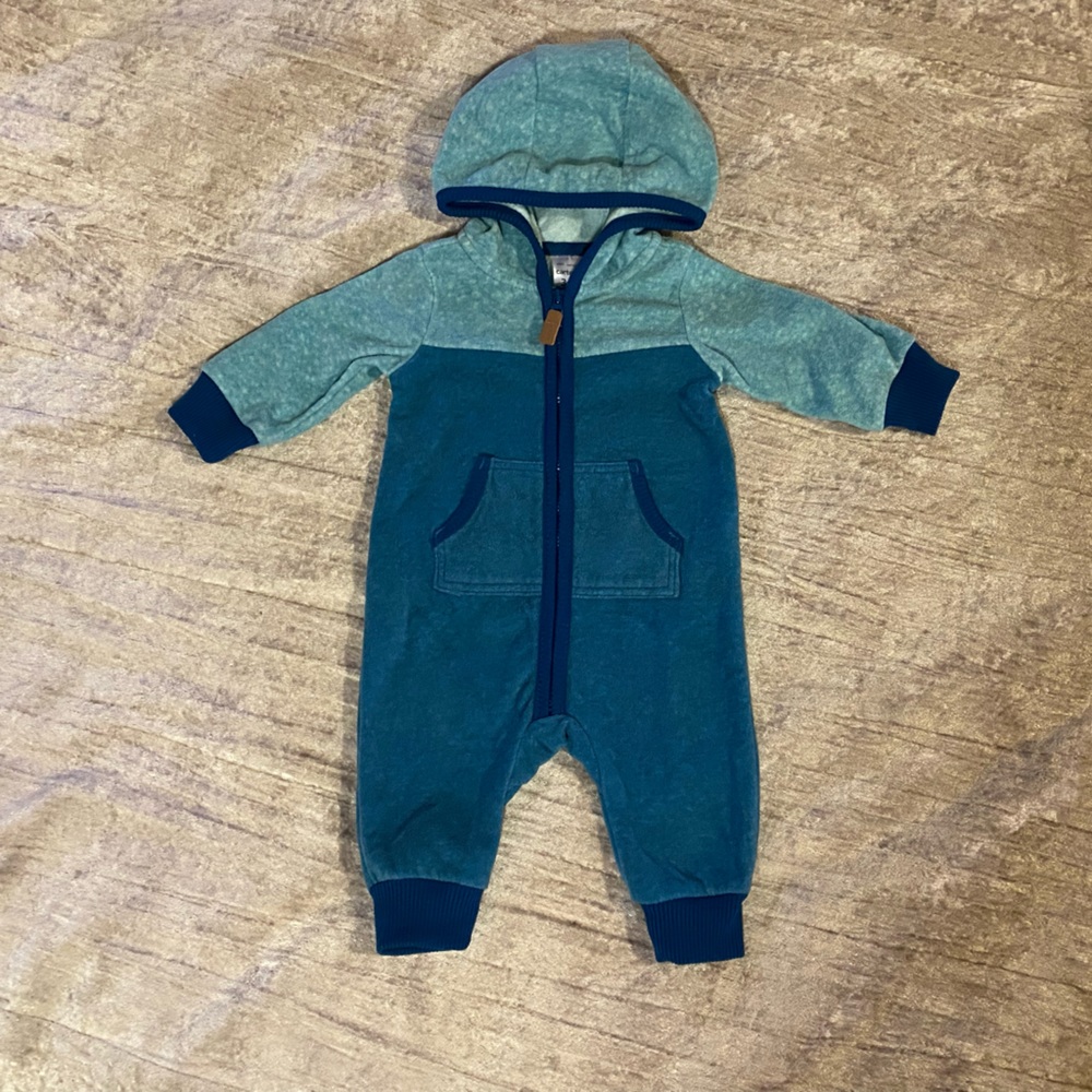 Fleece Zip Hooded Onesie/One Piece (3 months)